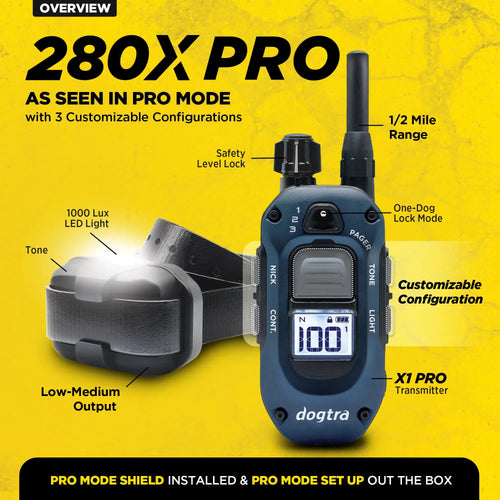 Dogtra 280X PRO, Remote Trainer (1 Dog Unit )
