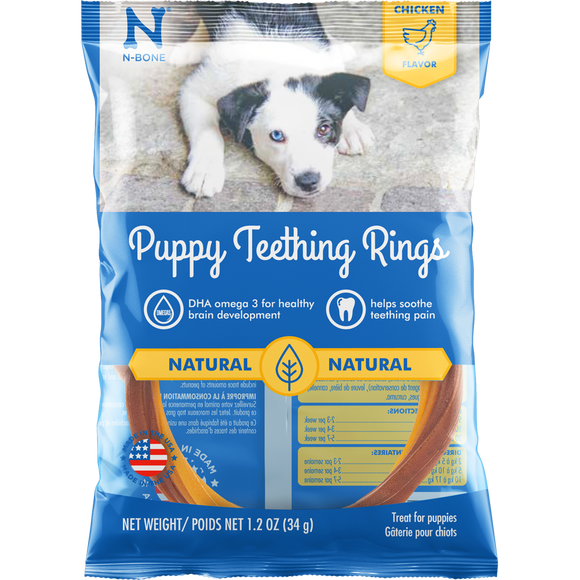 N-Bone Puppy Teething Rings Chicken Flavor Dog Treats