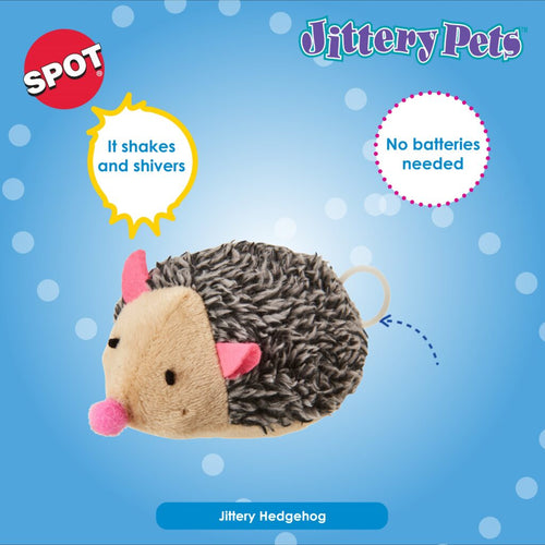 Ethical Pet SPOT Plush Jittery Pets Hedgehog Cat Toy (3)