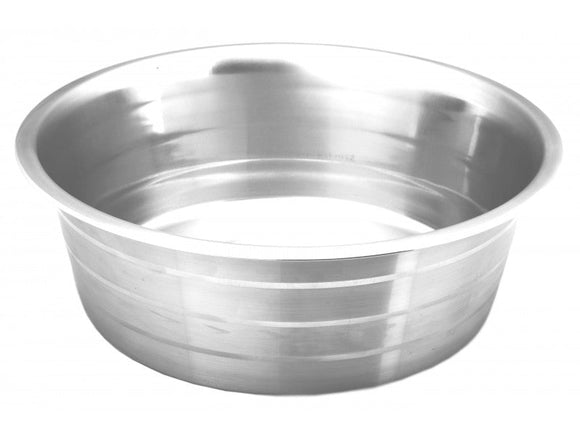 Indipets Silver Stripes Standard Feeding Dog Bowl (2-Quarts)