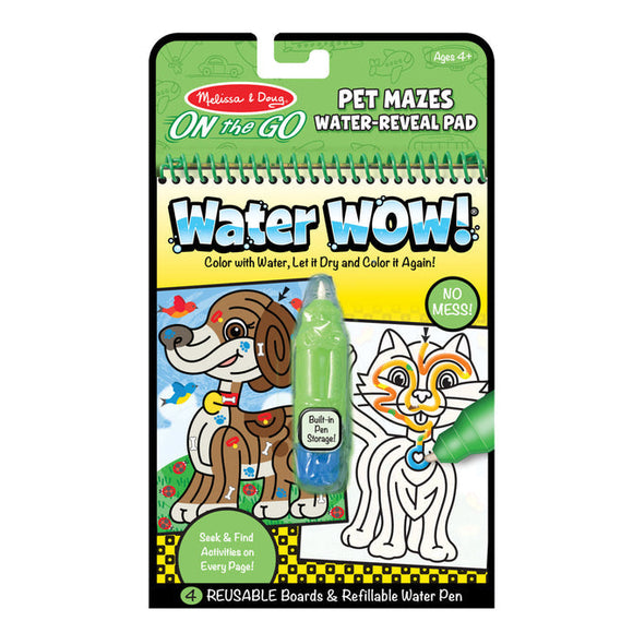 Melissa & Doug Water Wow! Pet Mazes - On the Go Travel Activity