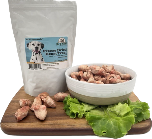 BJ’s Raw Freeze Dried Chicken Heart Treat