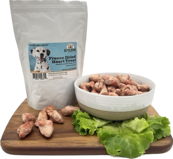 BJ’s Raw Freeze Dried Chicken Heart Treat