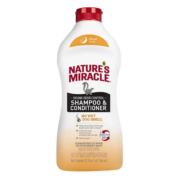 Nature's Miracle Skunk Odor Control Shampoo and Conditioner