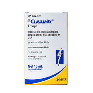 Zoetis® Clavamox® Drops - 62.5 MG - 15 ML