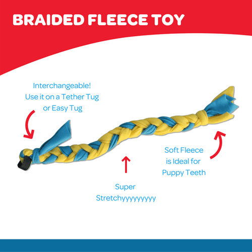 Tether Tug SMALL Outdoor & Indoor Tether Tug for Dogs Under 35 lbs.