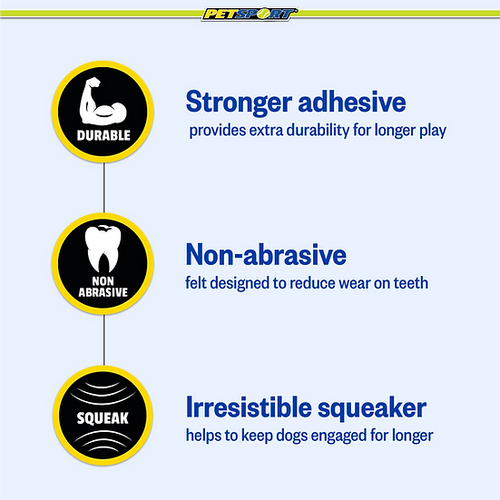 Petsport 70355 Tie Dye Squeak Ball 4 1-Pack Dog Toys