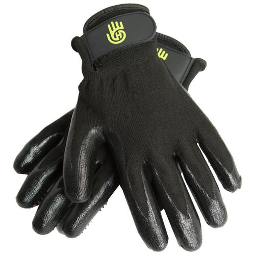 HANDS ON GROOMING & BATHING GLOVES (LG, BLACK)