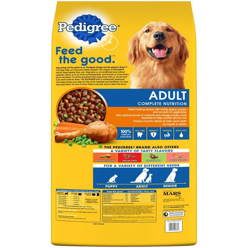 Pedigree Adult Complete Nutrition Roasted Chicken Rice and Vegetable Flavor Dry Dog Food Gordonville PA King s Pet