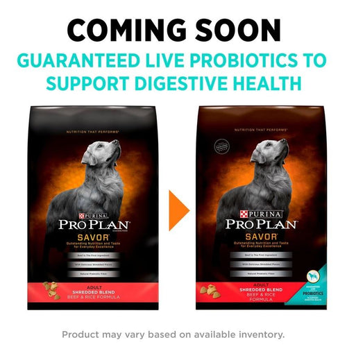 Purina Pro Plan Savor Adult Shredded Blend Beef Rice Formula Dry Dog Food Gordonville PA King s Pet