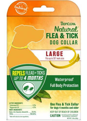 TropiClean Natural Flea Tick Repellent Collar Gordonville PA King s Pet