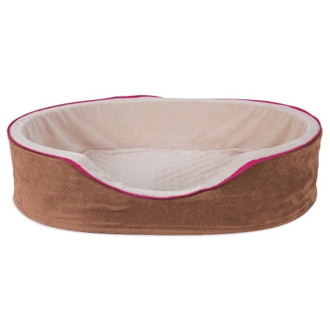 Petmate Aspen Pet Plush/Suede Oval Lounger