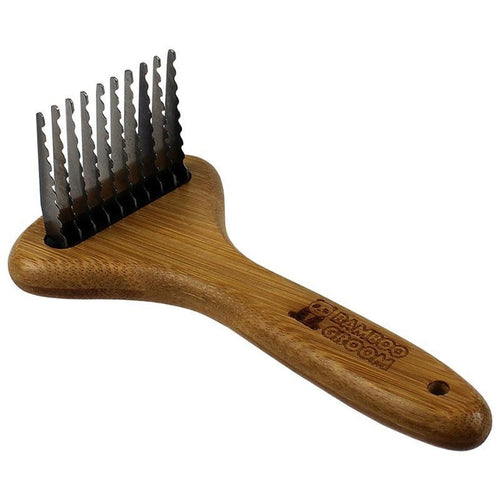 BAMBOO GROOM DEMATTING RAKE