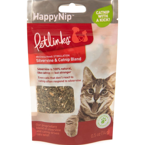 PETLINKS HAPPYNIP SILVERVINE POUCH HAPPYNIP CATNIP